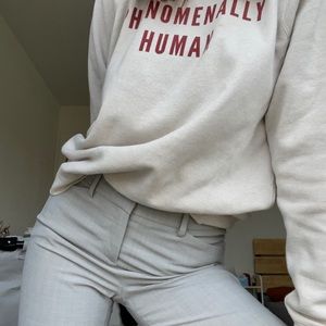 Women THEORY light grey suit pant